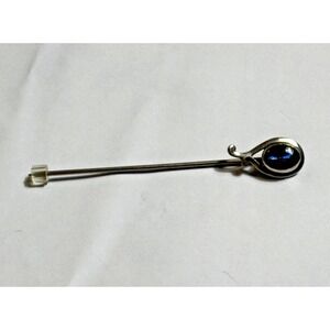 Antique Marked CRR Art Deco Nuevo Stick Pin Stone C. Ray Randall Co. Minimalism